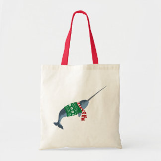Bolsa Tote Sacola de Narwhal do Natal