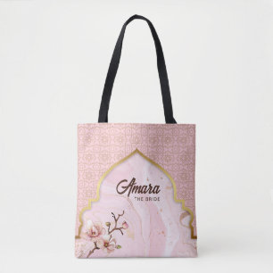 Bolsa Tote Sacola de Noiva Arabesco – Arco Rosa Bege