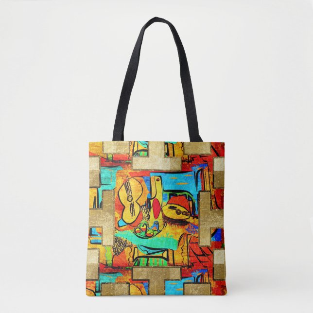 Bolsa Tote Sacola de Picasso da piada (Frente)