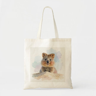 Bolsa Tote Sacola de Quokka Espiando por Cima de uma Duna de