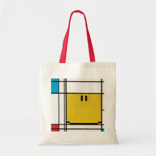 Bolsa Tote sacola de rosto feliz de piet mondrian