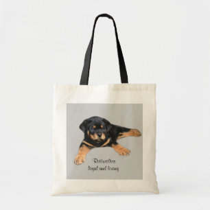 Bolsa Tote Sacola de Rottweiler