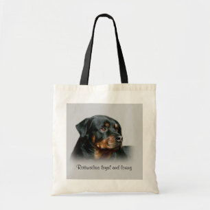 Bolsa Tote Sacola de Rottweiler