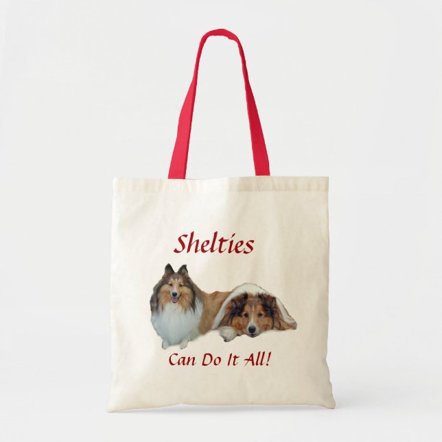 Bolsa Tote Sacola de Sheltie (Frente)