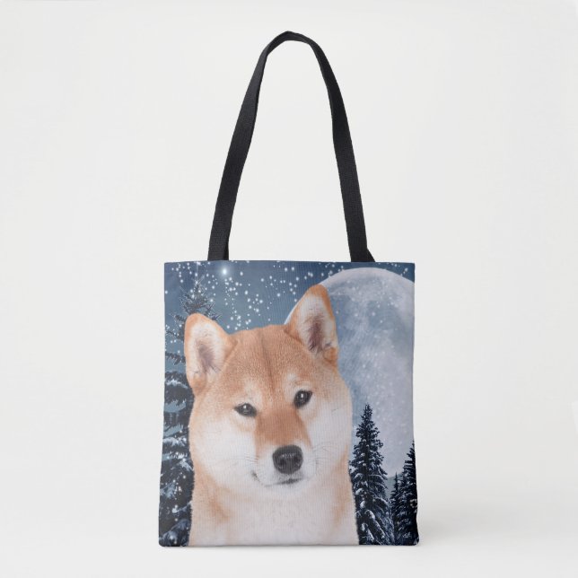 Bolsa Tote Sacola de Shiba Inu (Frente)