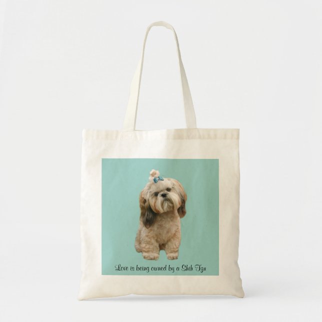 Bolsa Tote Sacola de Shih Tzu (Frente)