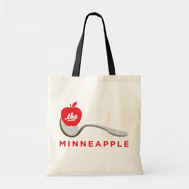 Bolsa Tote Sacola de Spoonbridge e de Minneapple (Frente)