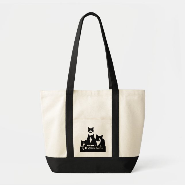 Bolsa Tote Sacola de TuxedoTrio (Frente)
