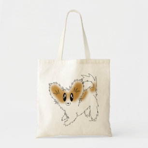 Bolsa Tote Sacola desalinhado bonito do cão de filhote de