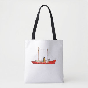 Bolsa Tote sacola do barco-farol do nantucket