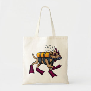 Bolsa Tote Sacola do cão do mergulho autónomo
