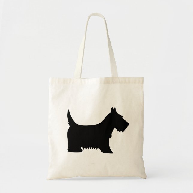 Bolsa Tote Sacola do cão do Scottie (Frente)