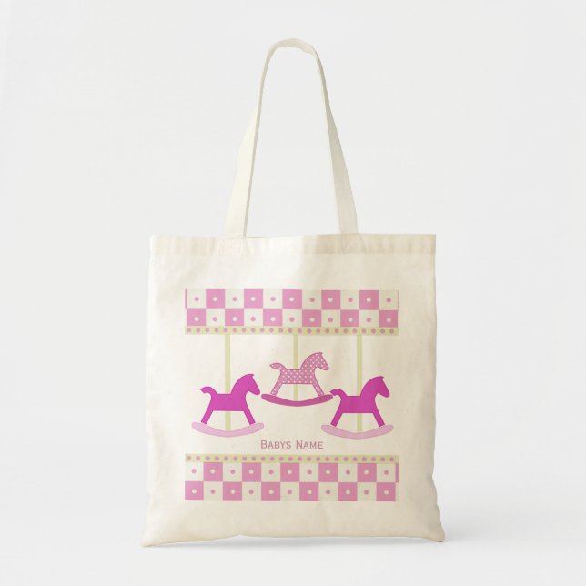 Bolsa Tote Sacola do carrossel do bebê (Frente)