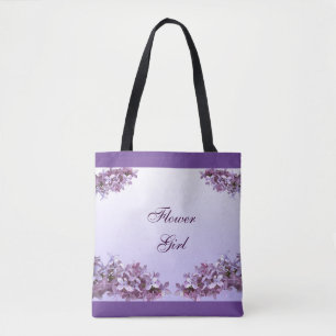 Bolsa Tote Sacola do casamento do florista do Lilac