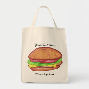 Bolsa Tote Sacola do cheeseburger