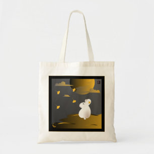Bolsa Tote Sacola do coelho da lua do "outono"