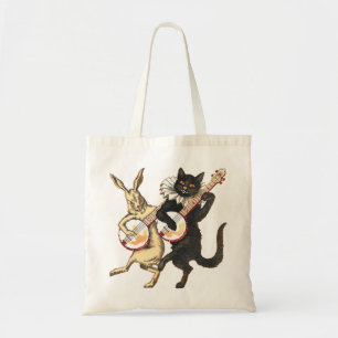 Bolsa Tote Sacola do coelho & do gato