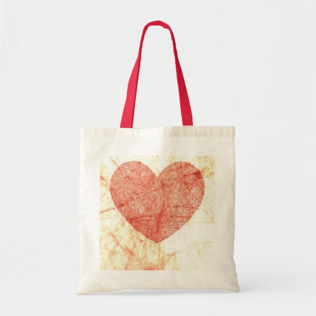 Bolsa Tote Sacola do coração do orçamento (Frente)