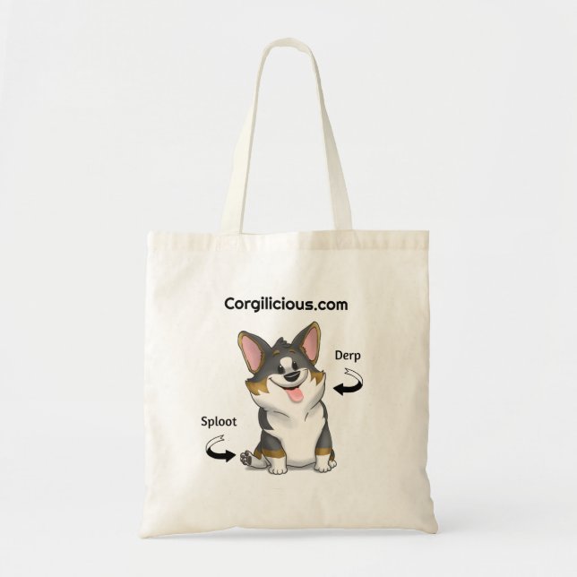 Bolsa Tote Sacola do Corgi (Frente)