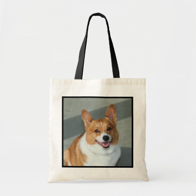 Bolsa Tote Sacola do Corgi de Galês (Frente)