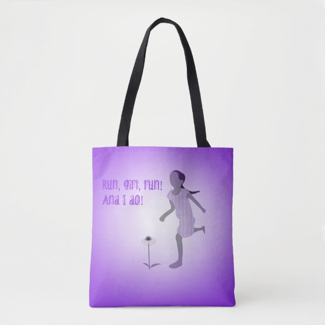 Bolsa Tote Sacola do corredor da rapariga (Frente)