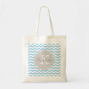 Bolsa Tote Sacola do costume do ziguezague de Chevron de