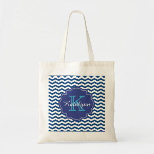 Bolsa Tote Sacola do costume do ziguezague de Chevron dos