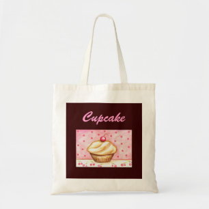 Bolsa Tote Sacola do cupcake da cereja