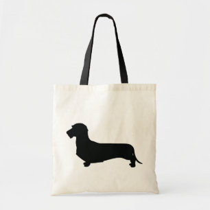 Bolsa Tote Sacola do Dachshund do cabelo do fio