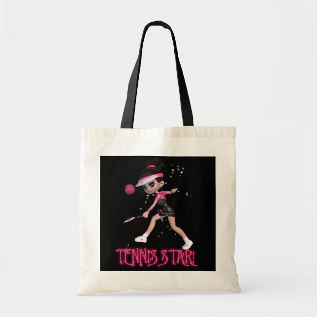 Bolsa Tote Sacola do desenhista da estrela de tênis - saco (Frente)