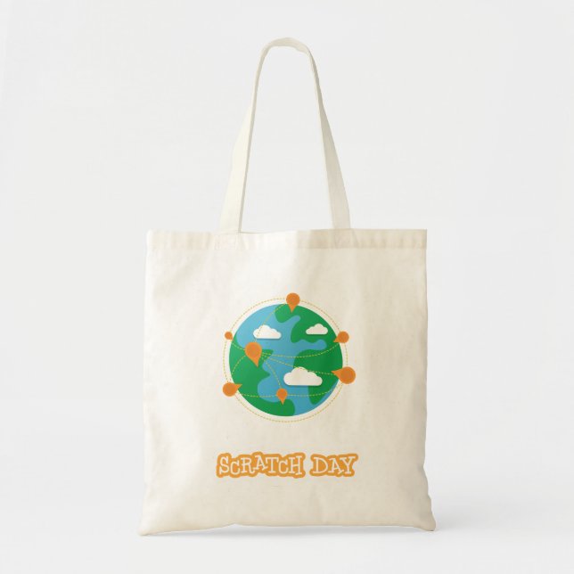 Bolsa Tote Sacola do dia do risco (Frente)