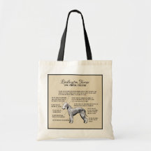 Sacola do diagrama de Bedlington Terrier