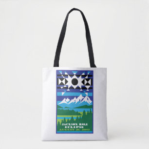 Bolsa Tote Sacola do eclipse solar de Jackson Hole