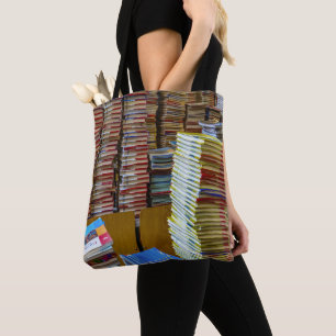 Bolsa Tote Sacola do estudante do professor da biblioteca das
