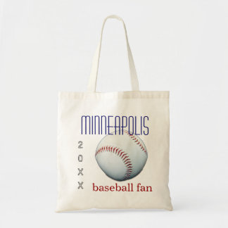 Bolsa Tote Sacola do fã de basebol de Minneapolis