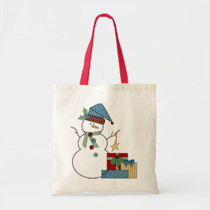 Bolsa Tote Sacola do feriado do boneco de neve do país