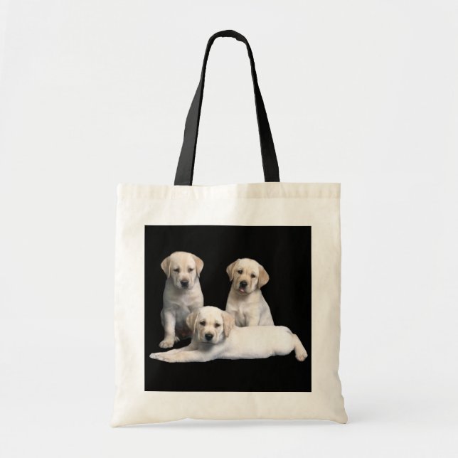 Bolsa Tote Sacola do filhote de cachorro de labrador (Frente)