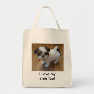 Bolsa Tote Sacola do filhote de cachorro de Shih Tzu