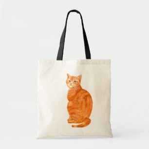 Bolsa Tote Sacola do gato do gengibre