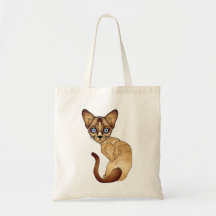 Sacola do gato Siamese