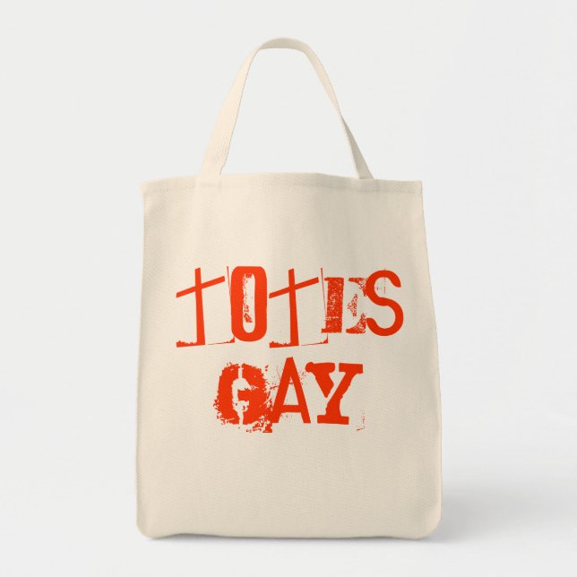 Bolsa Tote Sacola do gay dos bolsas (Frente)