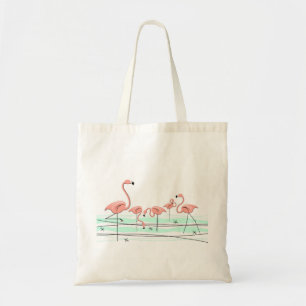 Bolsa Tote Sacola do grupo dos flamingos