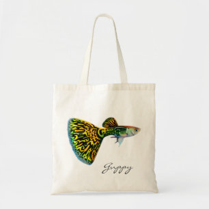 Bolsa Tote Sacola do Guppy de Snakeskin