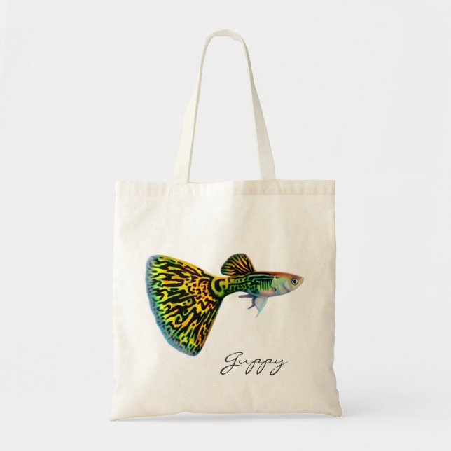 Bolsa Tote Sacola do Guppy de Snakeskin (Frente)