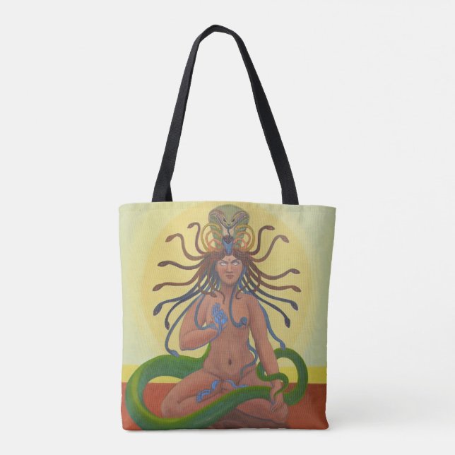 Bolsa Tote Sacola do impressão do costume do Medusa toda (Verso)