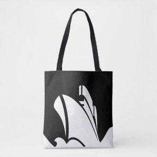 Bolsa Tote Sacola do impressão do navio de cruzeiros toda