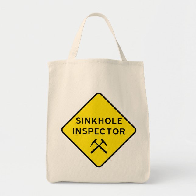 Bolsa Tote Sacola do inspector do Sinkhole (Frente)