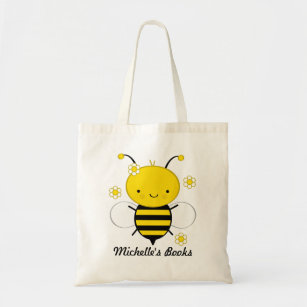 Bolsa Tote Sacola do livro da abelha do mel (personalizada)