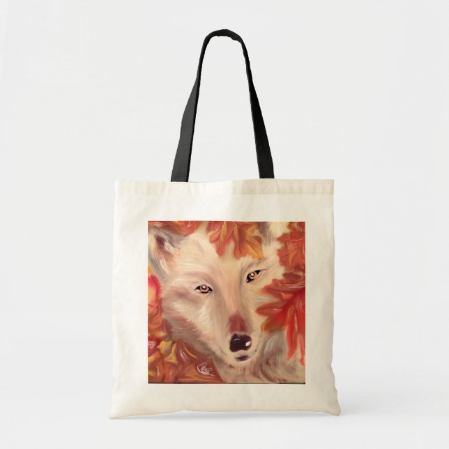 Bolsa Tote Sacola do lobo da queda (Frente)
