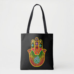 Bolsa Tote Sacola do Mah Jongg Hamsa